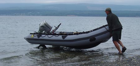 Inflatable Launching Wheels: How To Launch A Small Boat ...