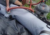 inflating a zodiac grand raid